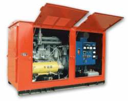 Передвижной агрегат на раме под капотом АД20-Т400-1ВП