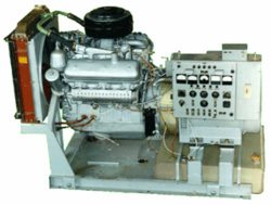 Передвижной агрегат на раме под капотом АД50-Т400-РП